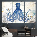 Octopus Canvas Wall Art | Coastal Marine Life Artwork for by MyGreatCanvas | Canvas Wall Art Prints | Photo Prints & Wall Decor