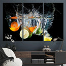 Kitchen Wall Art, Kitchen Fruits Art Canvas Print