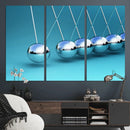Wall Art Newton's Cradle Canvas Print, Framed Newton Cradle