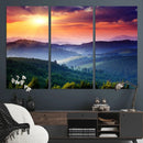 Mountain and Sunset Wall Art Canvas Print by MyGreatCanvas | Canvas Wall Art Prints | Photo Prints & Wall Decor