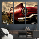 Red Classic Car Wall Art Canvas Print