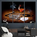 Whiskey Cigar Wall Art Canvas Print Kitchen Wall