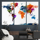 World Map Canvas Print – Detailed Map of the World Wall Art by MyGreatCanvas | Canvas Wall Art Prints | Photo Prints & Wall Decor