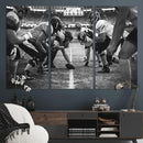 American Football Wall Art Canvas Print Framed Stadium Sport