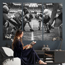 American Football Wall Art Canvas Print Framed Stadium Sport