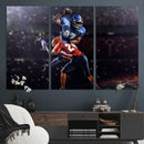 American Football Wall Art Canvas Print, Stadium Sport Wall