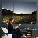 Oregon Ducks Football Team Print - Eugene Autzen Stadium