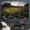 Oregon Stadium Canvas Wall Art - Captivating Game Day Scene
