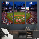 St. Louis Cardinals Baseball Team Print - Busch Stadium Wall by MyGreatCanvas | Canvas Wall Art Prints | Photo Prints & Wall Decor