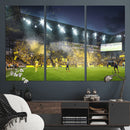 Columbus Crew Stadium Match Triple Canvas Wall Art - Dynamic