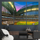 Milwaukee Brewers Baseball Team Print Canvas- American