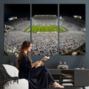 Beaver Stadium Night Game Triple Canvas Wall Art - Penn