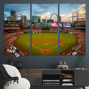 St. Louis Cardinals Baseball Team Print - Busch Stadium Wall