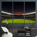 Yankee Stadium Night Game Triple Canvas, Yankee Stadium