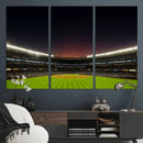 Yankee Stadium Night Game Triple Canvas, Yankee Stadium