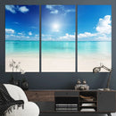 Blue Ocean Wall Art Canvas Print - Tranquil Ocean Paradise