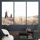 Farm Prints Set, Farmhouse Wall Art Canvas, Country House