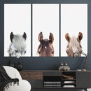Horse Wall Art - Minimalist Horse Triptych Wall Art – Modern by MyGreatCanvas | Canvas Wall Art Prints | Photo Prints & Wall Decor
