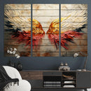 Abstract Angel Wings Canvas Wall Art – Framed and Ready to