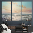 Abstract Ocean Wall Art - Boat Wall Art Canvas Print by MyGreatCanvas | Canvas Wall Art Prints | Photo Prints & Wall Decor