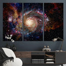 Nebula and Galaxies in Space Wall Art Canvas Print, Spiral
