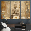 Buddha Wall Art Canvas Print, Buddha Meditation Room Decor,