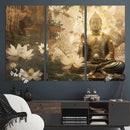Zen Buddha Wall Art Canvas Print | Peaceful Meditation Decor