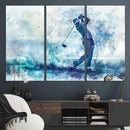 Golf Swing Wall Art Canvas Print - Sports-Inspired