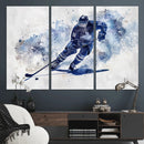 Hockey Player Wall Art Canvas Print - Sports-Inspired