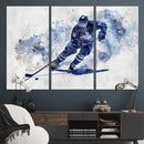 Hockey Player Wall Art Canvas Print - Sports-Inspired