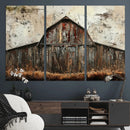 Rustic Barn Wall Art | Farmhouse Wall Decor Canvas Print |