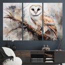 Barn Owl Wall Art | Watercolor Barn Owl Canvas Print | by MyGreatCanvas | Canvas Wall Art Prints | Photo Prints & Wall Decor