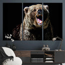 Grizzly Bear Canvas Print | Wildlife Wall Art for Cabin by MyGreatCanvas | Canvas Wall Art Prints | Photo Prints & Wall Decor