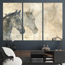 Abstract Horse Canvas Print | Modern Farmhouse Wall Art |