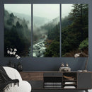 Misty Forest Wall Art | Ready to Hang and Framed | Tranquil