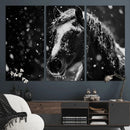 Winter Horse Wall Art | Black and White Horse Print | Ready by MyGreatCanvas | Canvas Wall Art Prints | Photo Prints & Wall Decor
