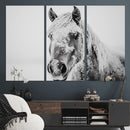 White Horse Wall Art | Ready to Hang and Framed | Winter