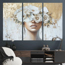Golden Petal Wall Art - Canvas Print Flower Head Woman by MyGreatCanvas | Canvas Wall Art Prints | Photo Prints & Wall Decor