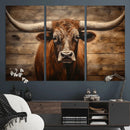 Longhorn Bull Wall Art | Canvas Print | Ready to Hang | by MyGreatCanvas | Canvas Wall Art Prints | Photo Prints & Wall Decor