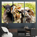 Curious Cows Farmhouse Wall Art | Ready to Hang and Framed