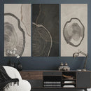 Minimalist Tree Rings Wall Art | Modern Abstract Canvas