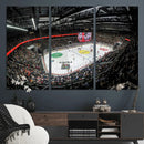 Vaudoise Lausanne Ice Hockey Arena Stadium Wall Art Canvas,