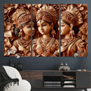 Indian Woman Statue Wall Art Canvas Print