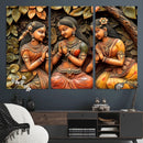 Indian Woman Statue Wall Art Canvas Print