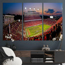 NC State Wolfpack Football Team Print - Raleigh by MyGreatCanvas | Canvas Wall Art Prints | Photo Prints & Wall Decor