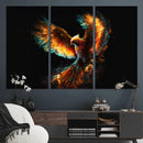 Fiery Phoenix Canvas Print | Ready to Hang Wall Art | Bold