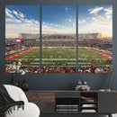 Framed Houston Cougars Football Team Print - Houston TDECU
