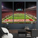 Wisconsin Badgers Football Team Print Canvas- Madison Camp