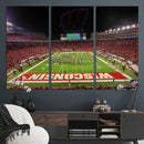 Wisconsin Badgers Football Team Print Canvas- Madison Camp