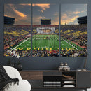 University of Michigan Wolverines Print Canvas, Football
